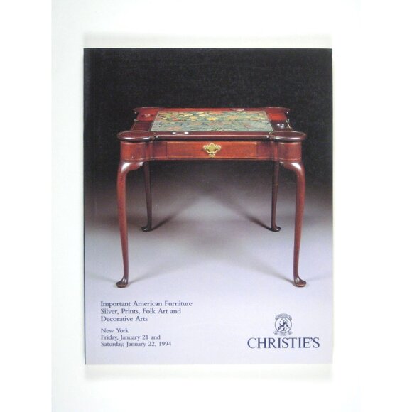 American Furniture Silver Folk Art Decor Arts Christies Auction Catalog 1994 - Picture 1 of 7